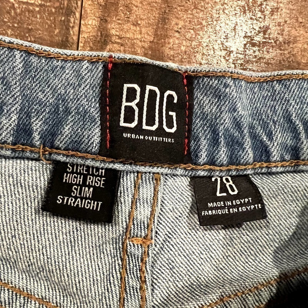 BDG High Rise Slim Straight Jeans - Picture 11 of 14